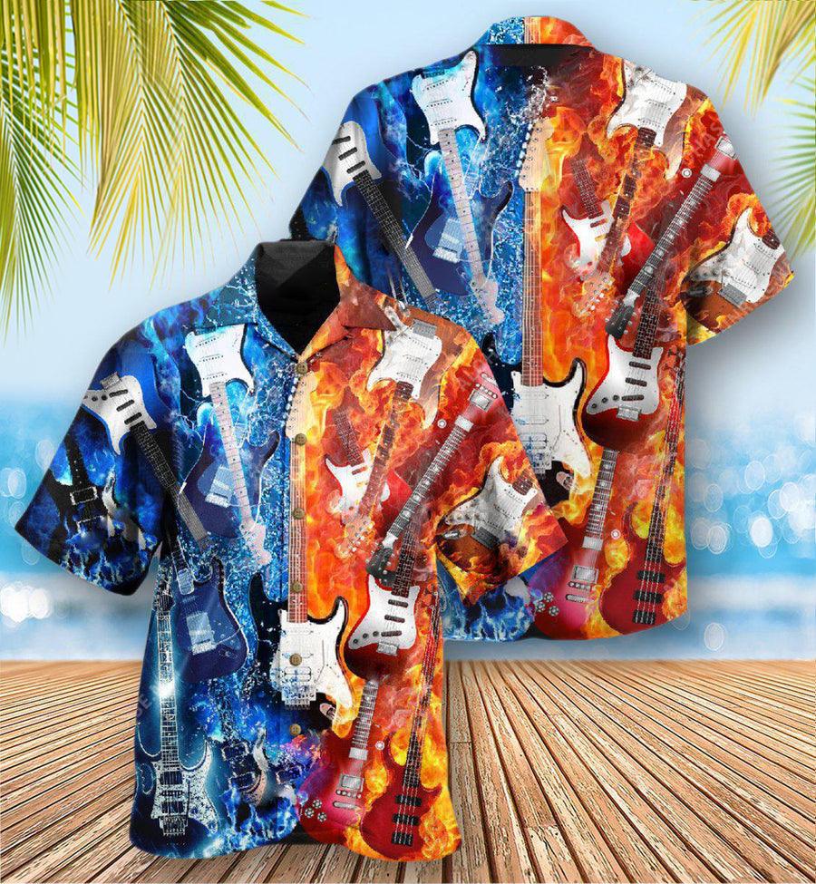 Guitar Aloha Hawaiian Shirt For Summer, Guitar Is Therapy Is Life Hawaiian Shirts Outfit For Men Women, Music Guitar Lovers - Image 2