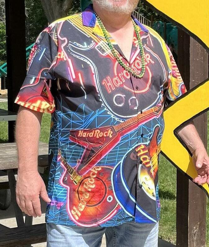 Guitar Aloha Hawaiian Shirt For Summer, Our Hearts Have Beats Guitar Hawaiian Shirts Outfit For Men Women, Music Guitar Lovers - Image 3