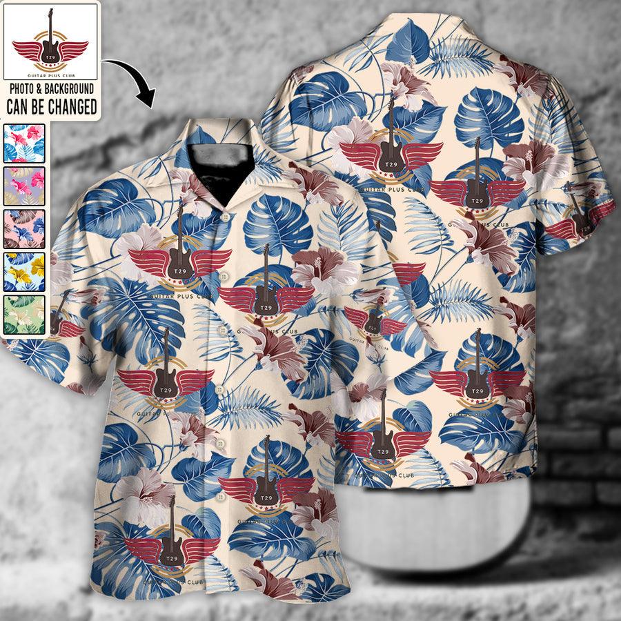 Guitar Club You Want Tropical Style Custom Aloha Hawaiian Shirt For Summer, Personalized Photo Guitar Hawaiian Shirts For Men Women, Guitar Lovers - Image 3