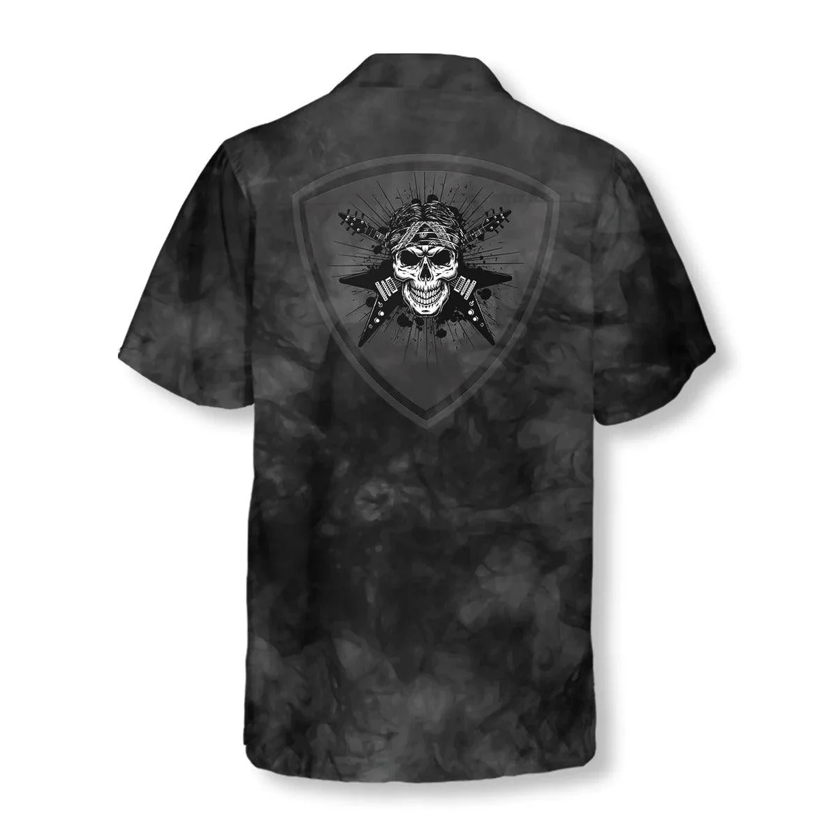 Guitar Hawaiian Shirt, Guitar And Skull Hawaii Aloha Shirt, Guitar Hawaiian Shirt For Summer- Perfect Gift For Men, Women, Music Lover, Friend, Family - Image 3