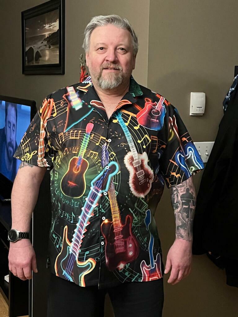 Guitar Neon Colorful Aloha Hawaiian Shirt For Summer, All You Need Is A Guitar Hawaiian Shirts Matching Outfit For Men Women, Music Guitar Lovers - Image 3