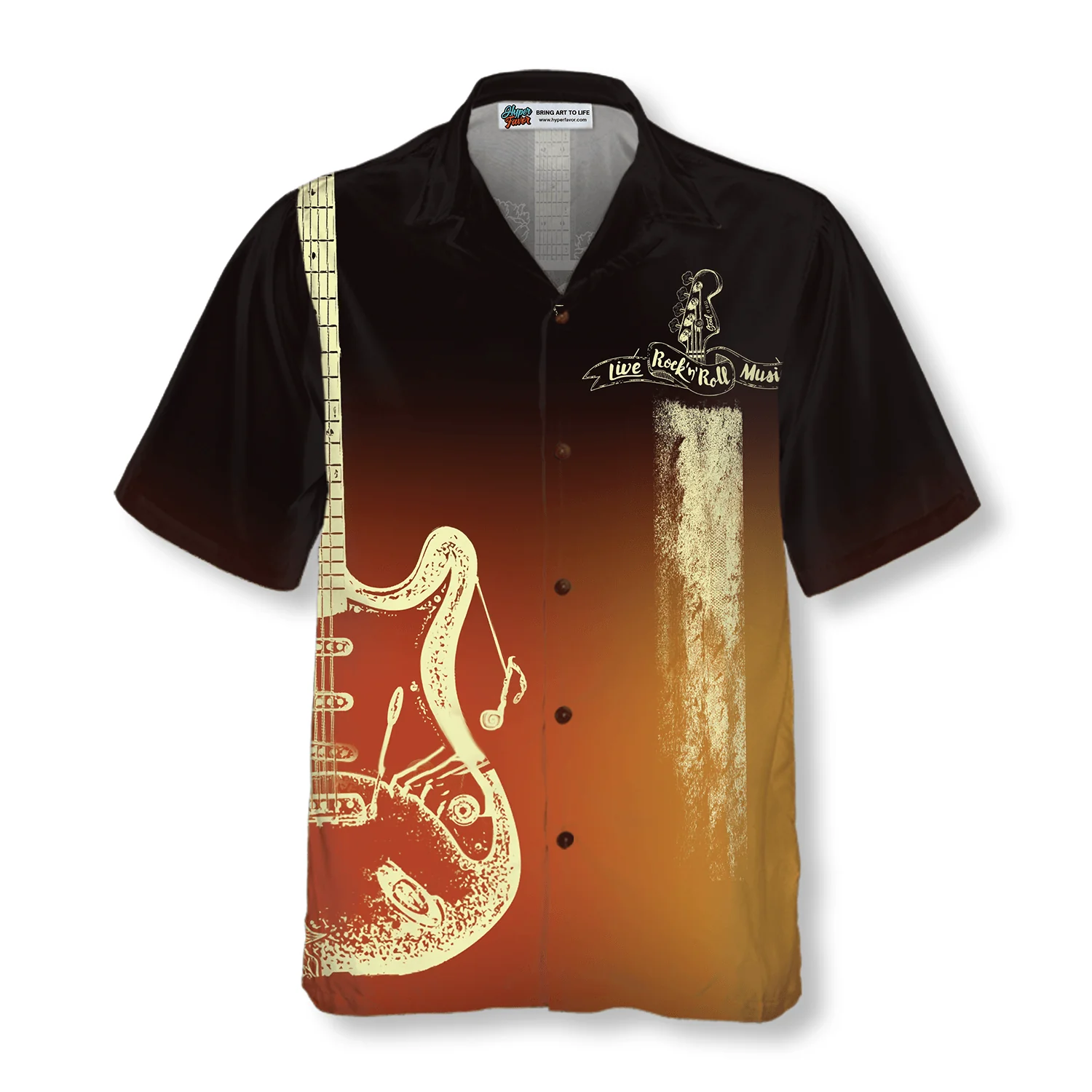 Guitar Rock N Roll Colorful Hawaiian Shirt, Colorful Summer Aloha Shirt For Men Women, Perfect Gift For Husband, Wife, Friend, Family - Image 5