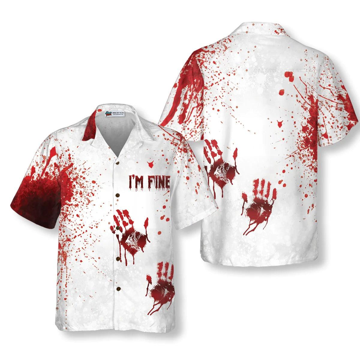 Halloween Blood Splatter Hawaiian Shirt - Perfect Gift For Halloween, Friend, Family - Image 2