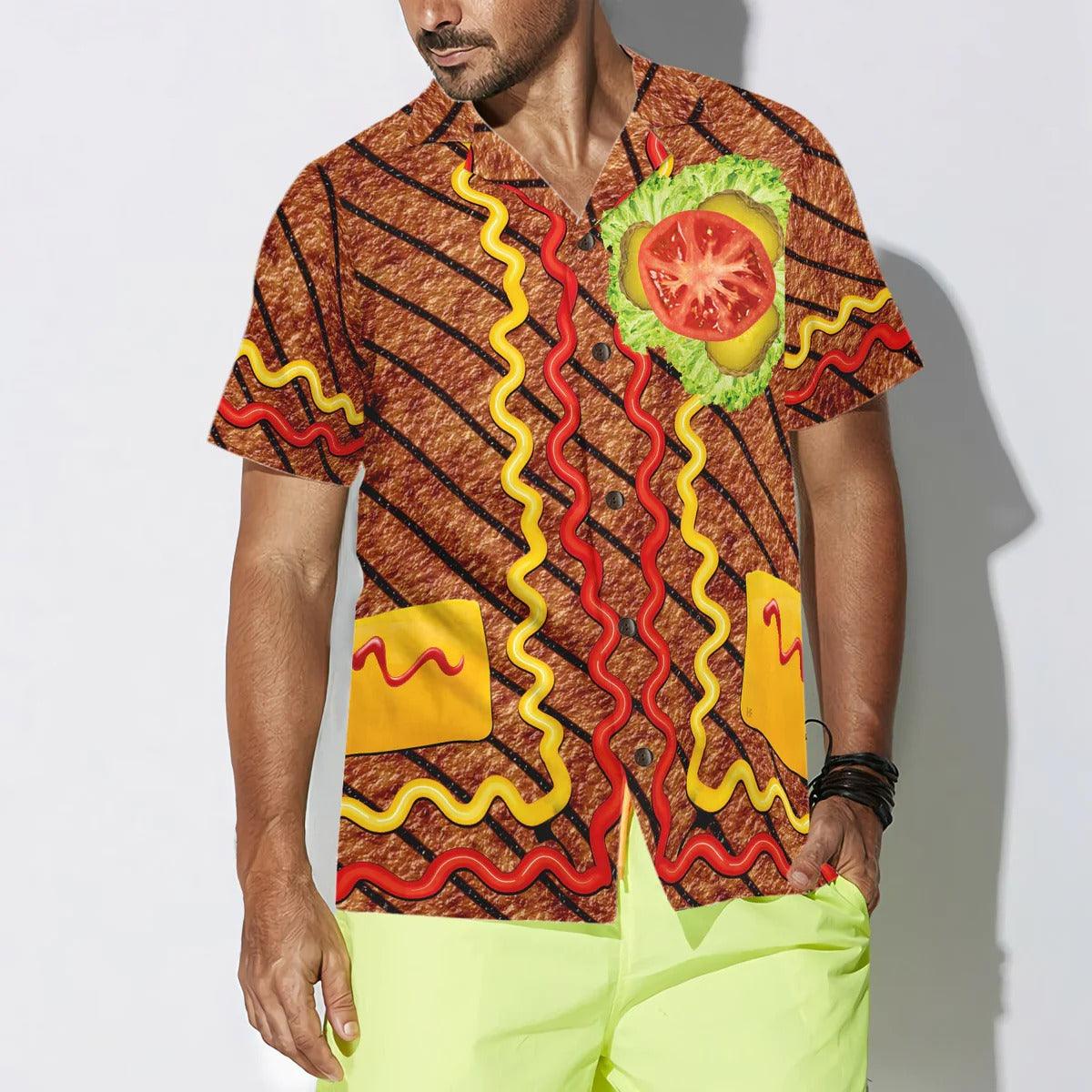 Halloween Burger Costume Shirt Hawaiian Shirt - Perfect Gift For Lover, Friend, Family - Image 4