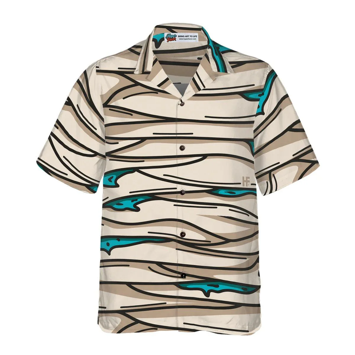 Halloween Mummy And Bags Of Sweets Hawaiian Shirt - Perfect Gift For Lover, Friend, Family - Image 3