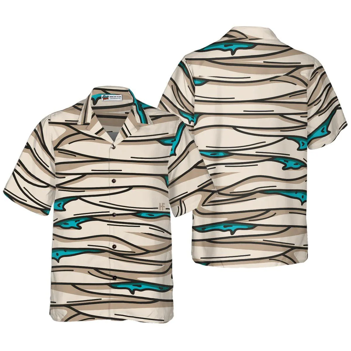 Halloween Mummy And Bags Of Sweets Hawaiian Shirt - Perfect Gift For Lover, Friend, Family - Image 7