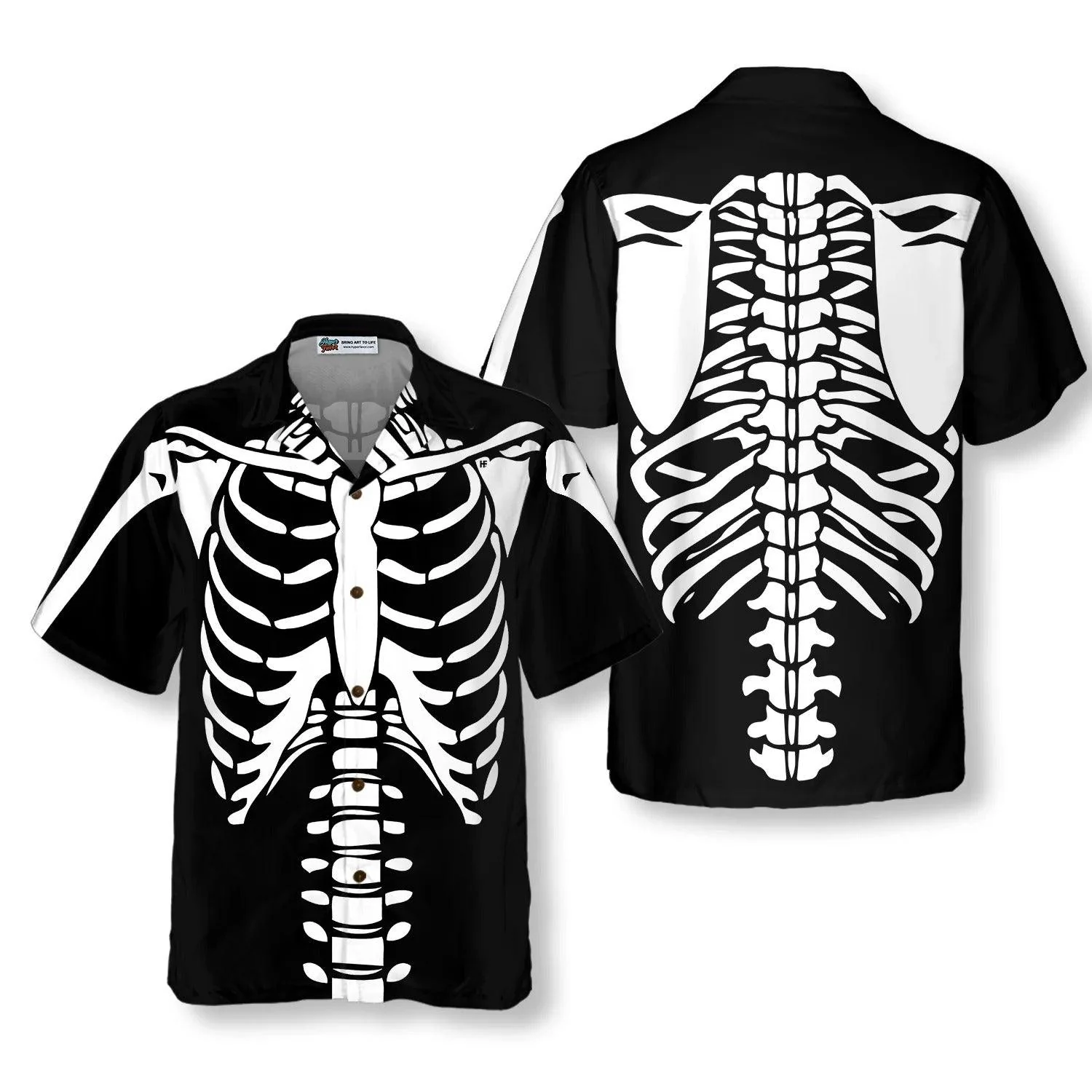 Halloween Skeleton Costume Shirt Hawaiian Shirt - Perfect Gift For Lover, Friend, Family - Image 5