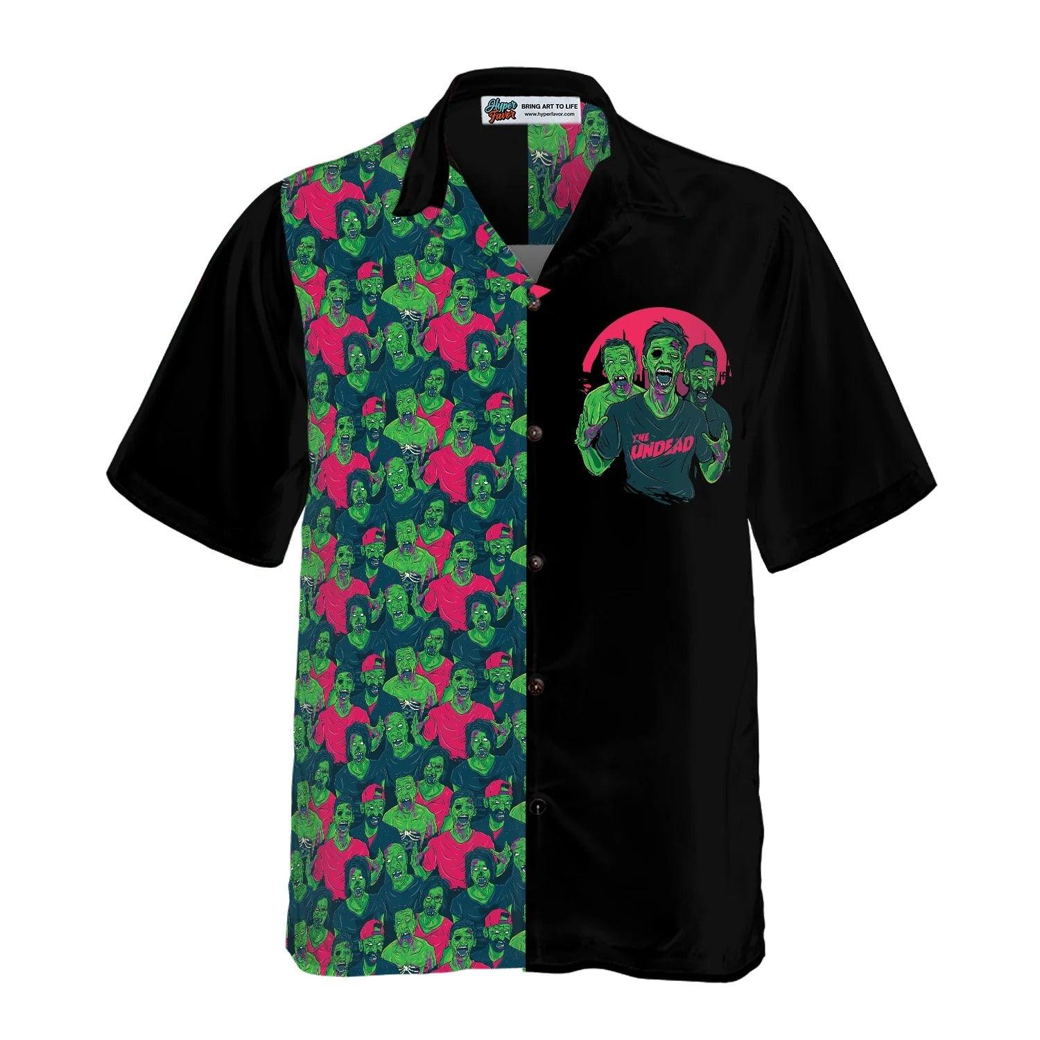 Halloween Zombie Walking Out Hawaiian Shirt - Perfect Gift For Lover, Friend, Family - Image 3
