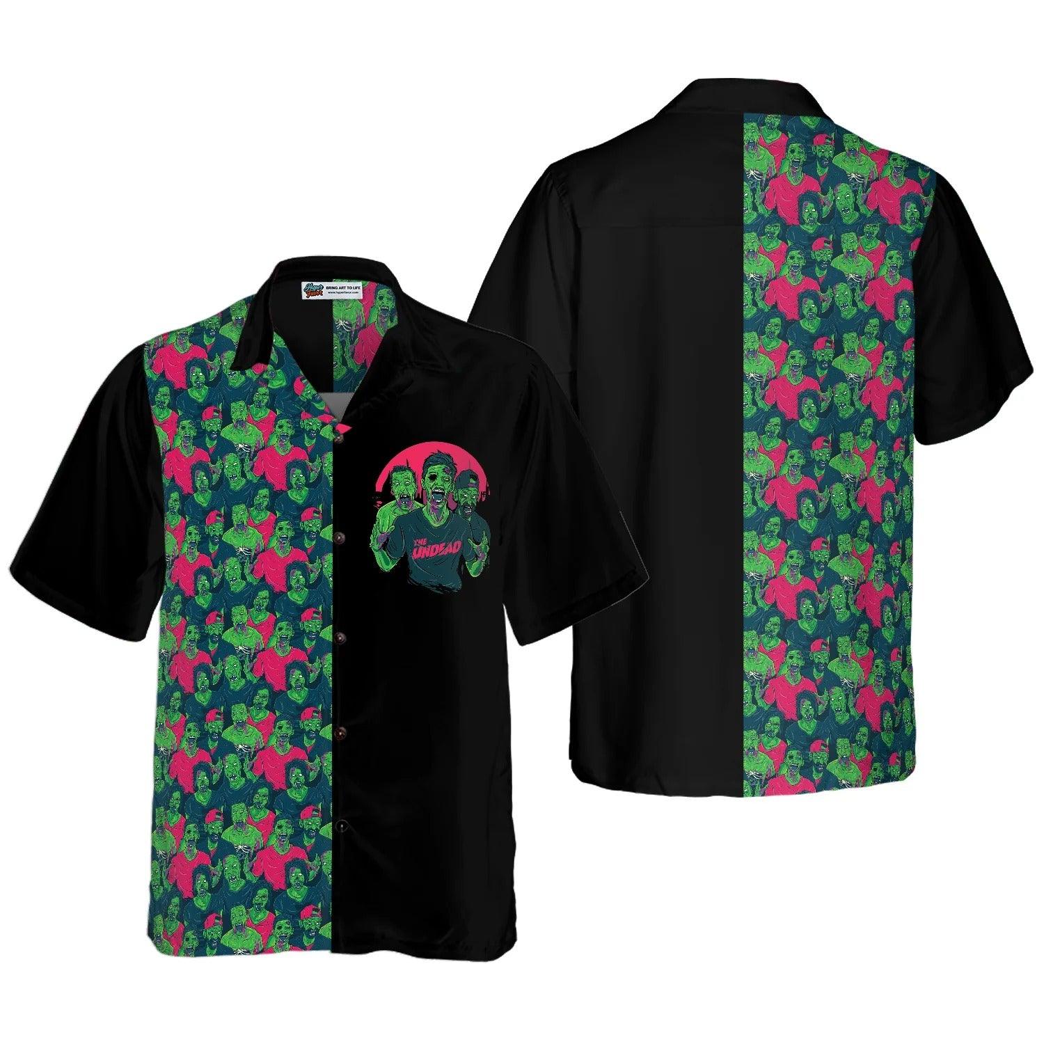 Halloween Zombie Walking Out Hawaiian Shirt - Perfect Gift For Lover, Friend, Family - Image 4