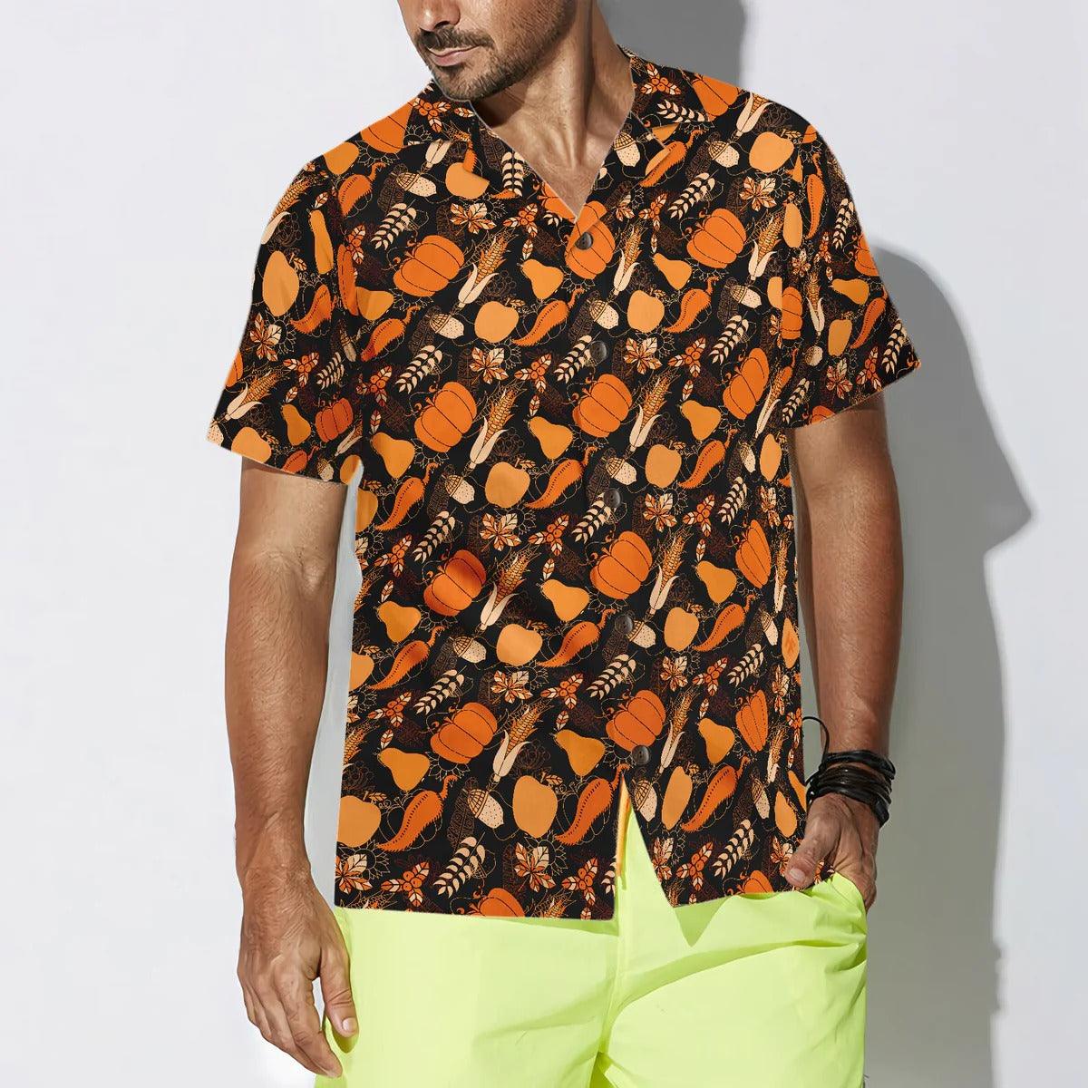 Happy Thanksgiving Day Hawaiian Shirt, Pumpkin Aloha Hawaiian Shirt - Perfect Gift For Lover, Friend, Family