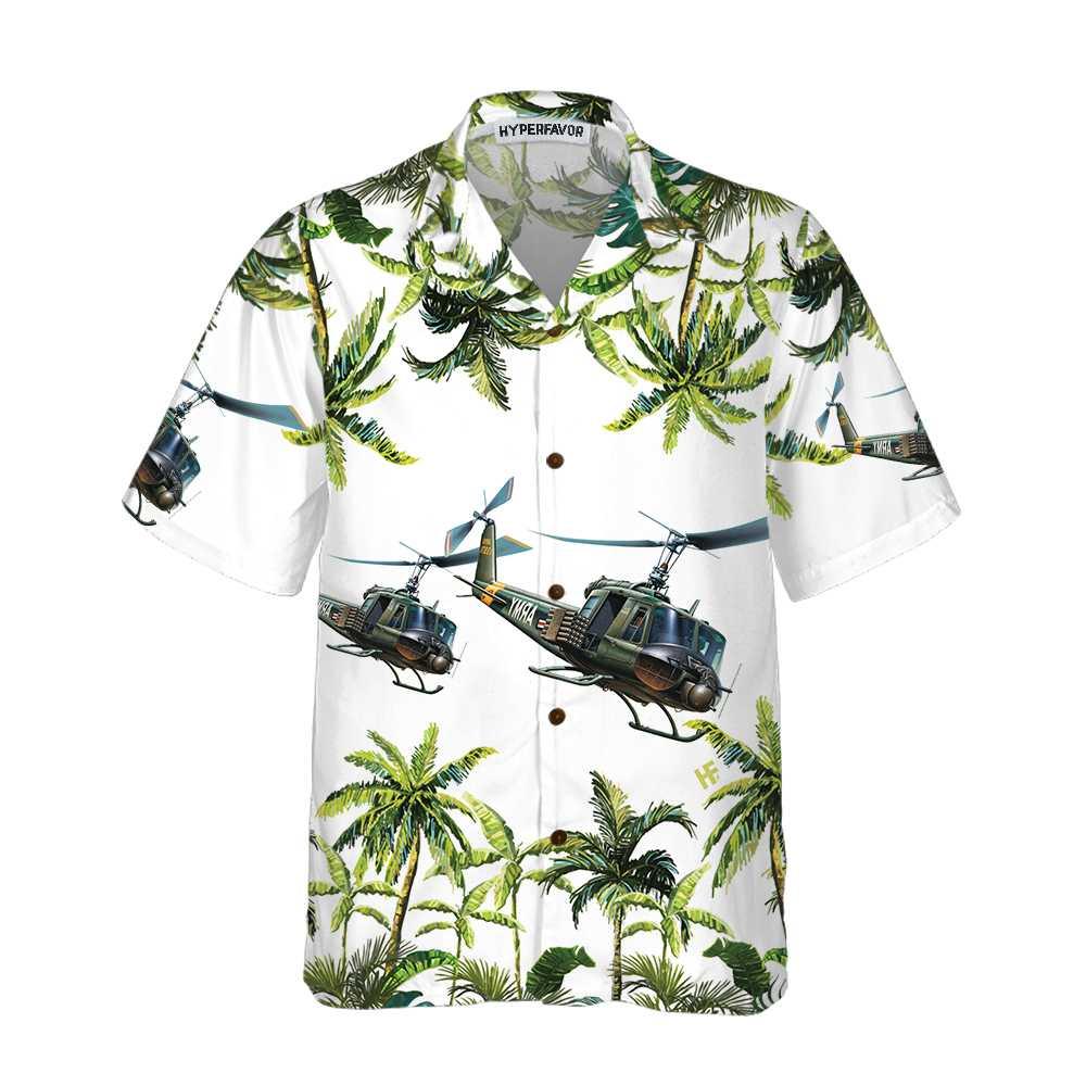 Helicopter Aloha Hawaiian Shirt For Summer, United States Army Helicopter Hawaiian Shirt For Men Women Adults, Cool Helicopter Gift For Friend, Family - Image 3