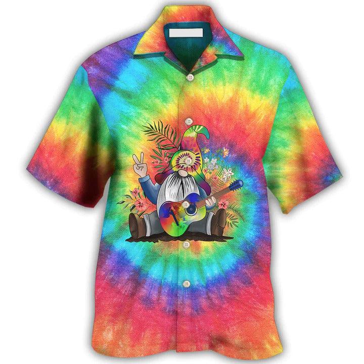 Hippie Aloha Hawaiian Shirt - Hippie Believe In The Power Of Music Hippie Gnome Hawaiian Shirt For Summer - Perfect Gift For Friend, Family - Image 2