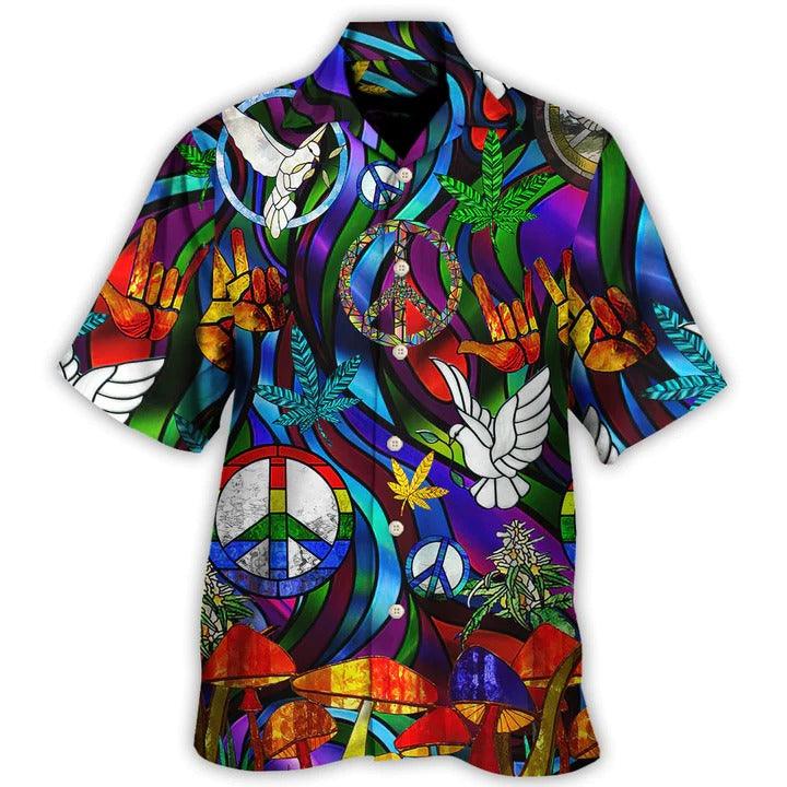 Hippie Aloha Hawaiian Shirt - Hippie Is Peace Love Bird Life Style Hawaiian Shirt For Summer - Perfect Gift For Friend, Family - Image 2
