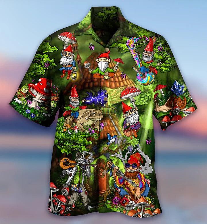 Hippie Aloha Hawaiian Shirt - Hippie Mushroom Peace Love Life Color Hawaiian Shirt For Summer - Perfect Gift For Friend, Family