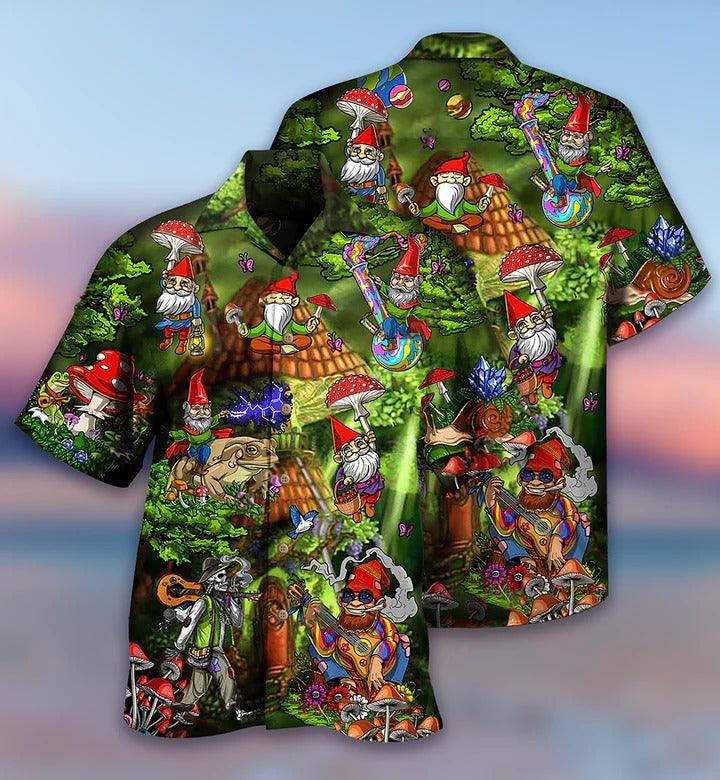 Hippie Aloha Hawaiian Shirt - Hippie Mushroom Peace Love Life Color Hawaiian Shirt For Summer - Perfect Gift For Friend, Family - Image 3