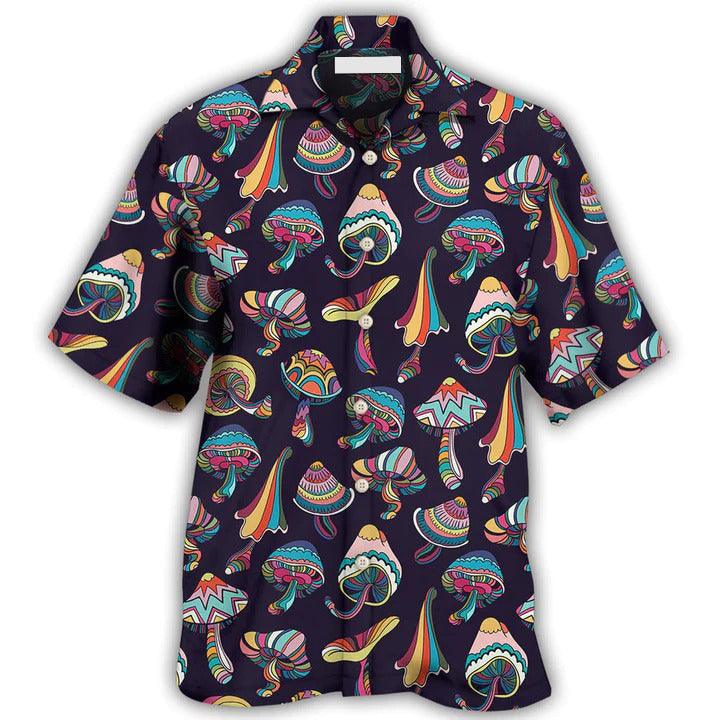 Hippie Aloha Hawaiian Shirt - Hippie Mushroom Peace Love Life Style Hawaiian Shirt For Summer - Perfect Gift For Friend, Family - Image 2