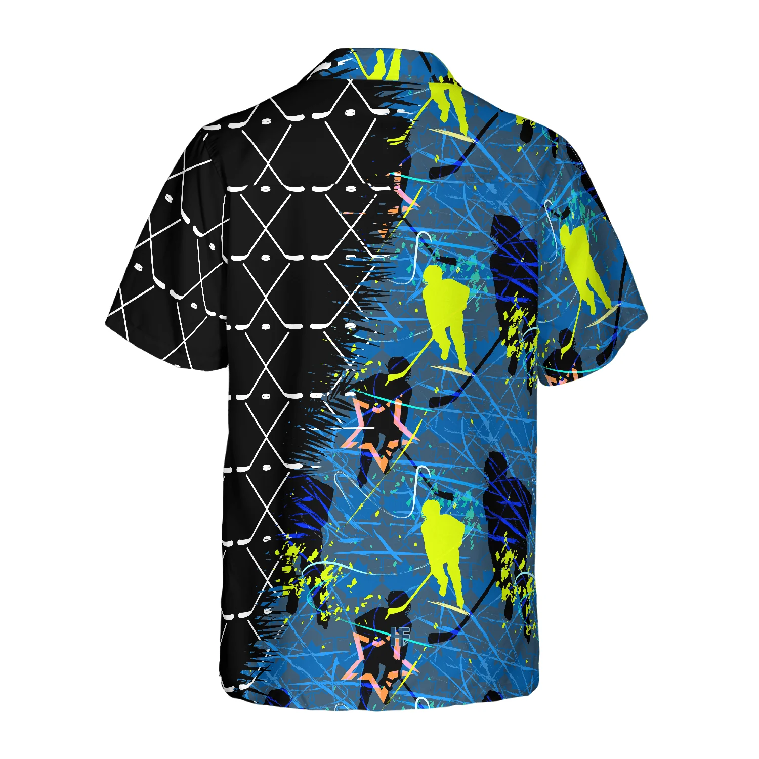 Hockey Sticks Pattern Aloha Hawaiian Shirt For Summer, Colorful Hawaiian Shirt Outfit For Men Women, Gift For Friend, Team, Family, Hockey Lovers - Image 2