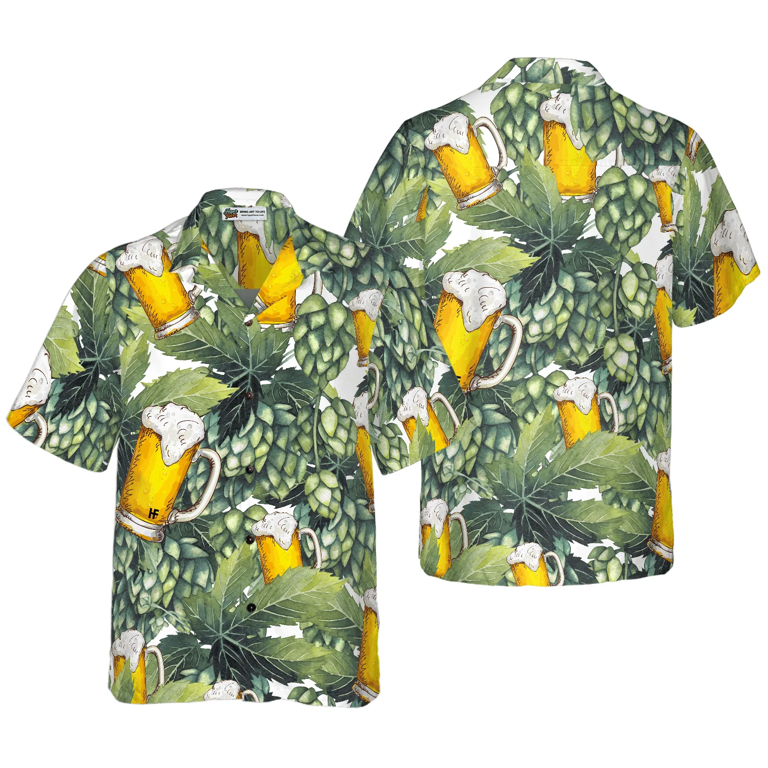Hops And Craft Beer Hawaiian Shirt, Colorful Summer Aloha Shirt For Men Women, Perfect Gift For Friend, Family, Husband, Wife