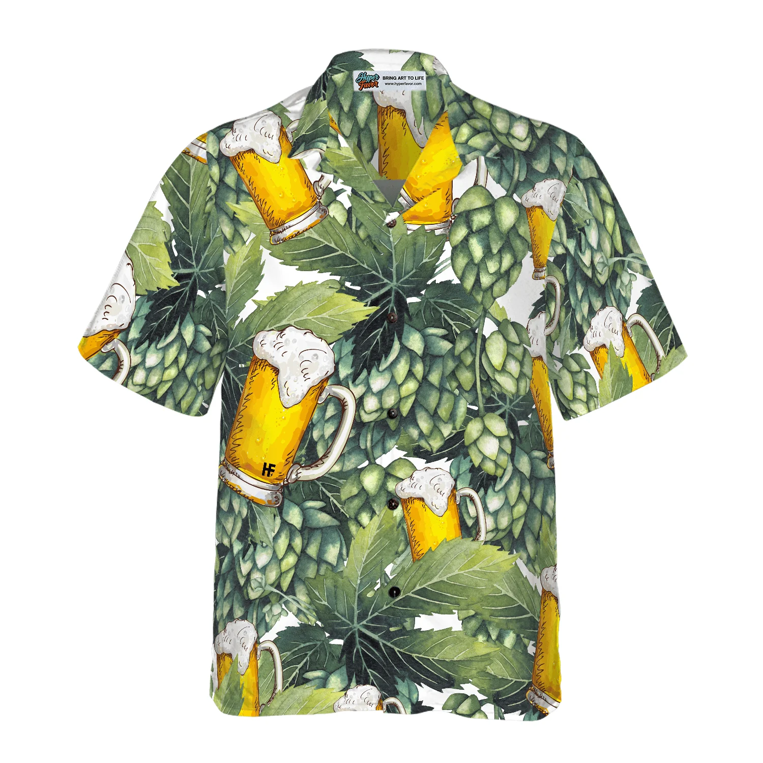 Hops And Craft Beer Hawaiian Shirt, Colorful Summer Aloha Shirt For Men Women, Perfect Gift For Friend, Family, Husband, Wife - Image 2