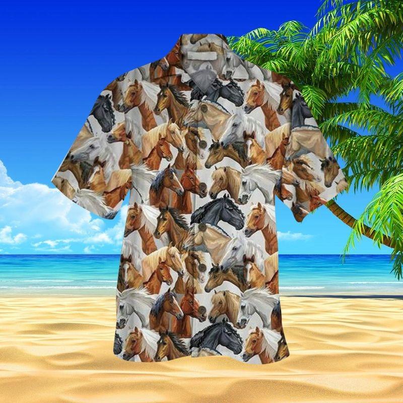 Horse Aloha Hawaiian Shirt - Horse Pattern Hawaiian Shirt, Wildlife Of Animal Hawaiian Shirt For Men & Women, Horse Lover