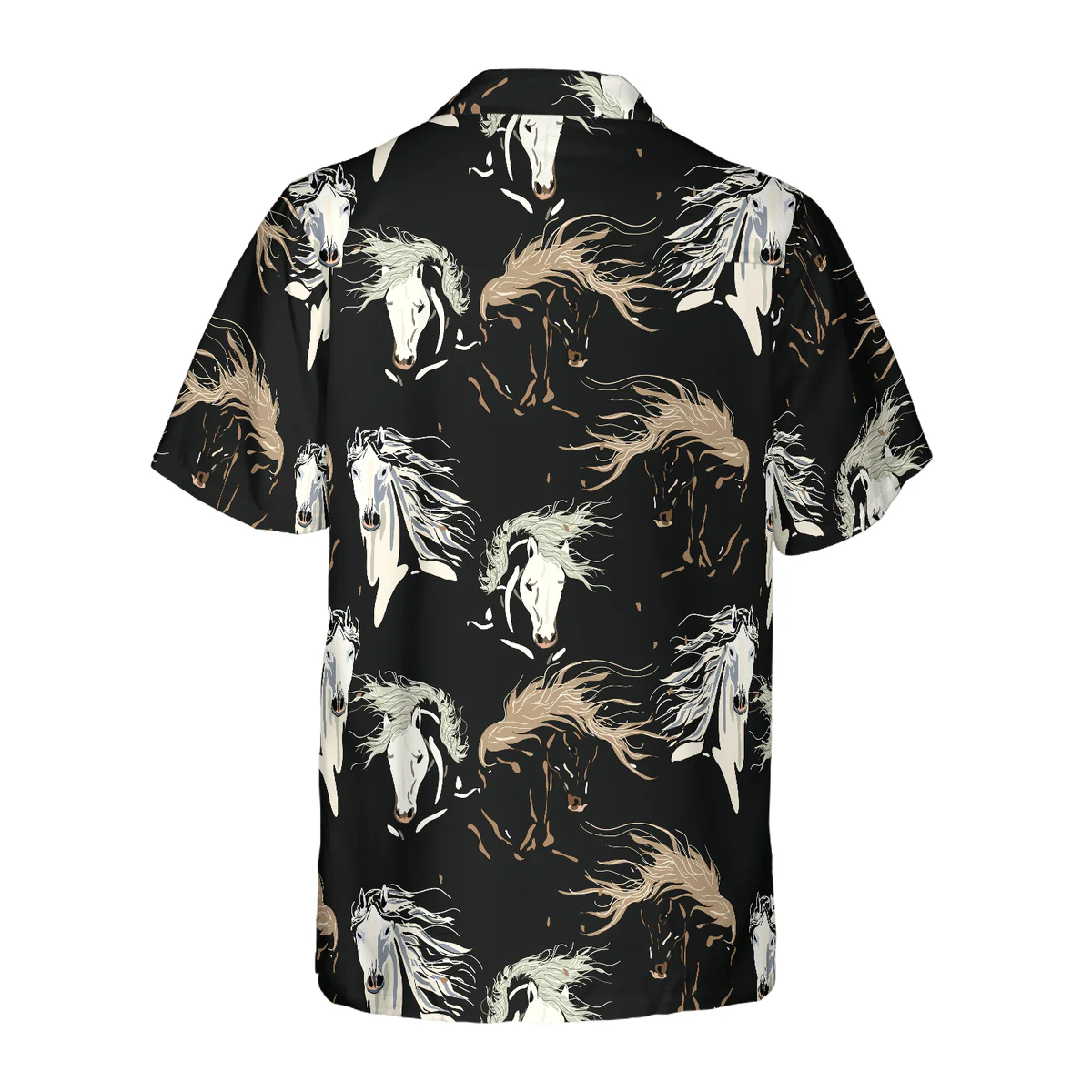 Horse Hawaiian Shirt, Galloping Horse Aloha Shirt For Men - Perfect Gift For Horse Lovers, Husband, Boyfriend, Friend, Family - Image 3