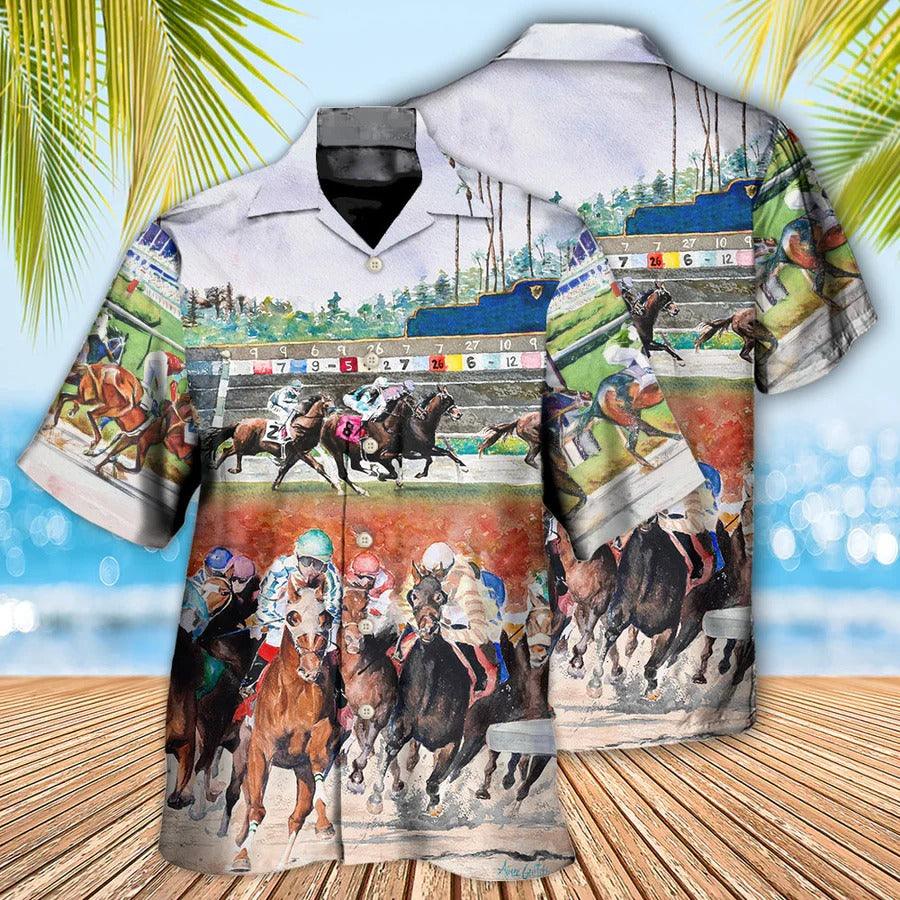 Horse Hawaiian Shirts For Summer - Horse Racing Wild Power Hawaiian Shirt - Perfect Gift For Men, Horse Lovers, Horse Racing Lovers