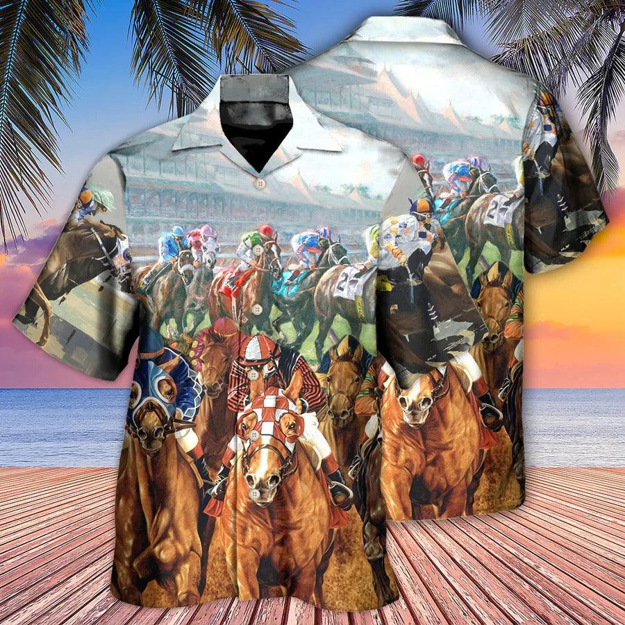 Horse Hawaiian Shirts For Summer - Horse Racing You Have The Best Seat Hawaiian Shirt - Perfect Gift For Men, Women, Horse Racing Lovers