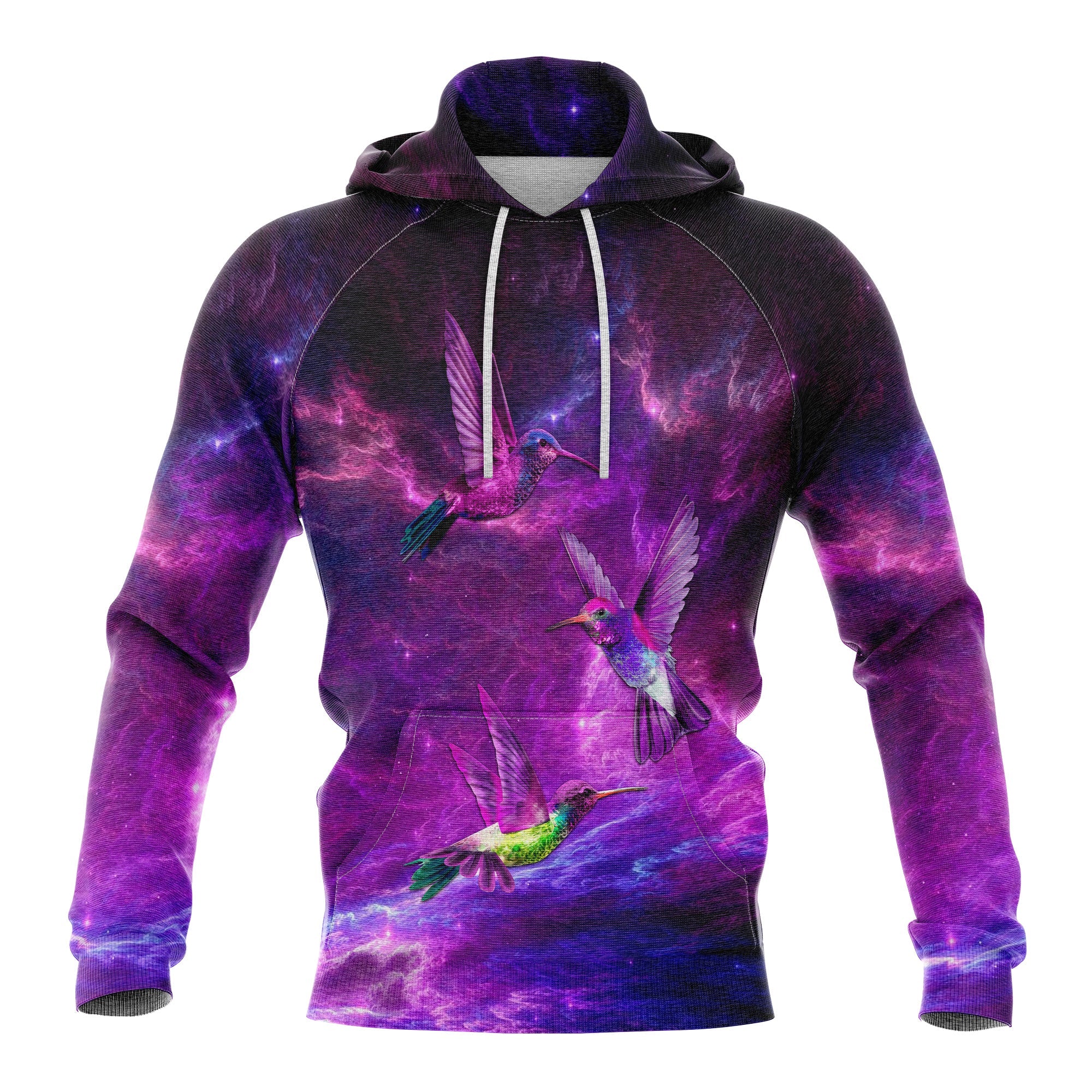 Hummingbird Purple Sky Pullover Premium Hoodie, Perfect Outfit For Men And Women On Christmas New Year Autumn Winter