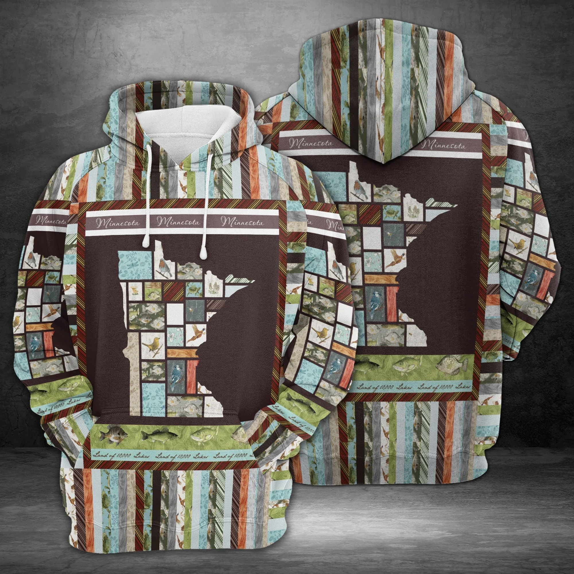 In The Deep Heart of Minnesota Pullover Premium Hoodie, Perfect Outfit For Men And Women On Christmas New Year Autumn Winter