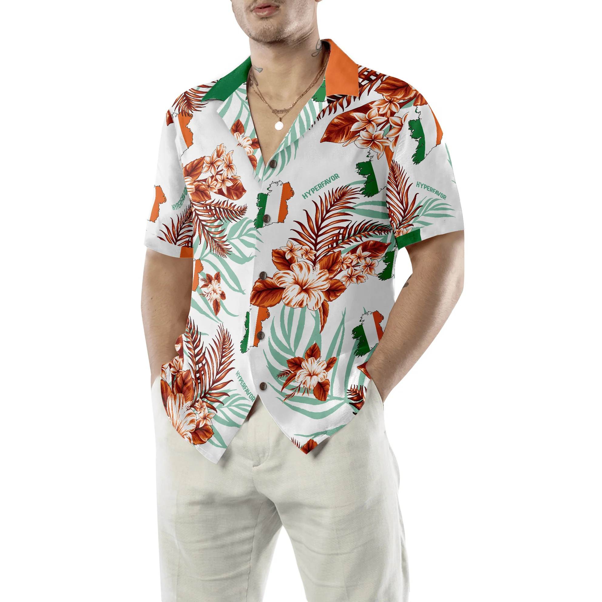 Irish Celtic Cross Ireland Proud Hawaiian Shirt, Colorful Summer Aloha Shirts For Men Women, Perfect Gift For Husband, Wife, Friend, Family - Image 5