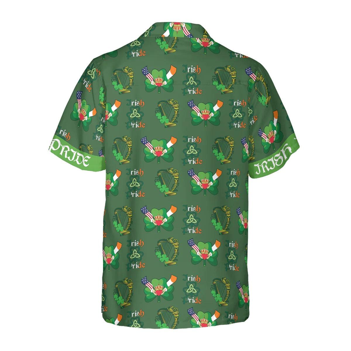 Irish Pride Hawaiian Shirt, US Flag Hawaiian Shirt - Perfect Gift For Lover, Friend, Family - Image 3