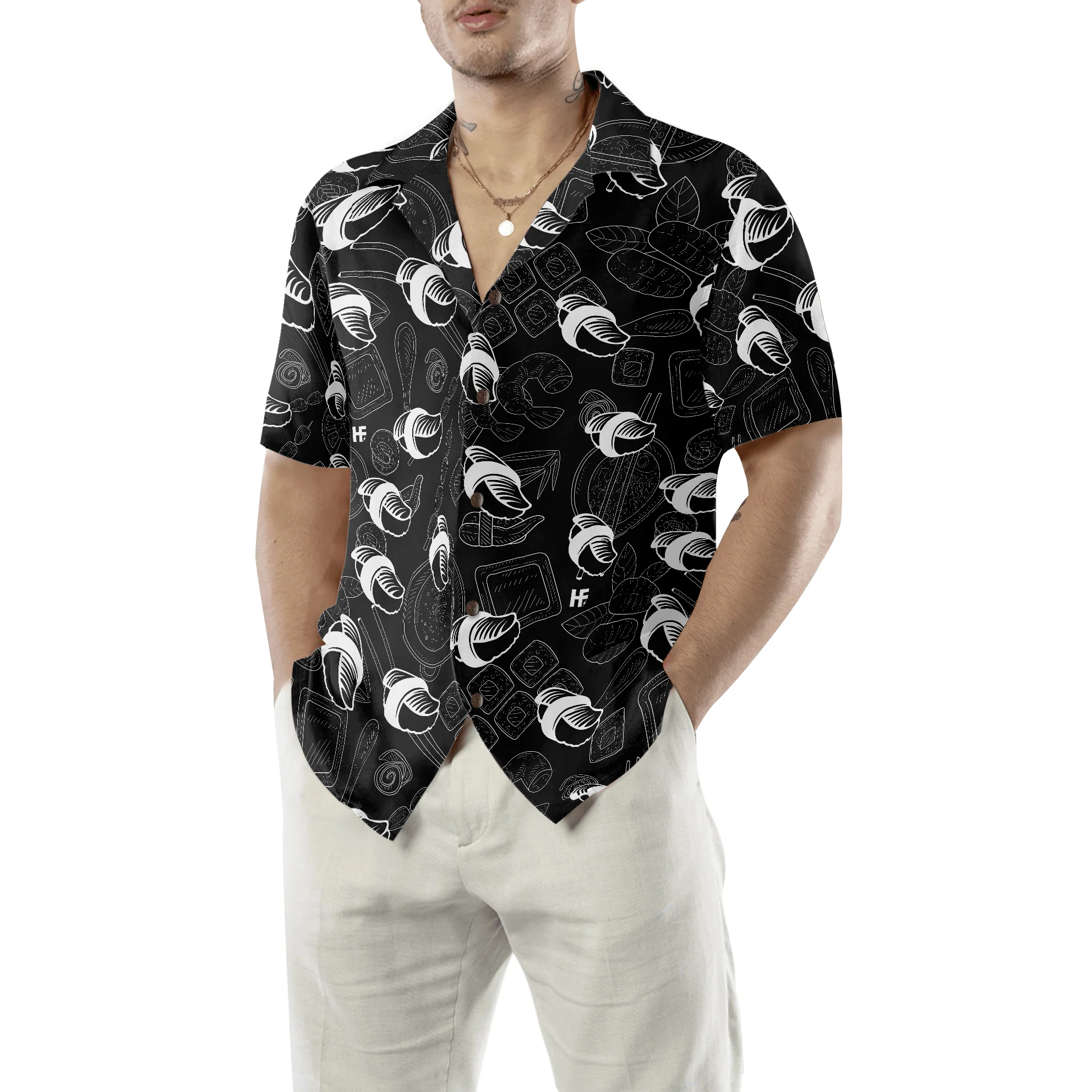 Japanese Sushi Food Aloha Hawaiian Shirt For Summer, Colorful Shirt For Men Women, Perfect Gift For Friend, Team, Family - Image 5
