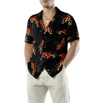 Japanese Tiger Hawaiian Shirt, Tiger Hawaiian Shirt For Men - Perfect Gift For Tiger Lovers, Animal Lovers, Friends, Husband, Boyfriend, Family - Image 5