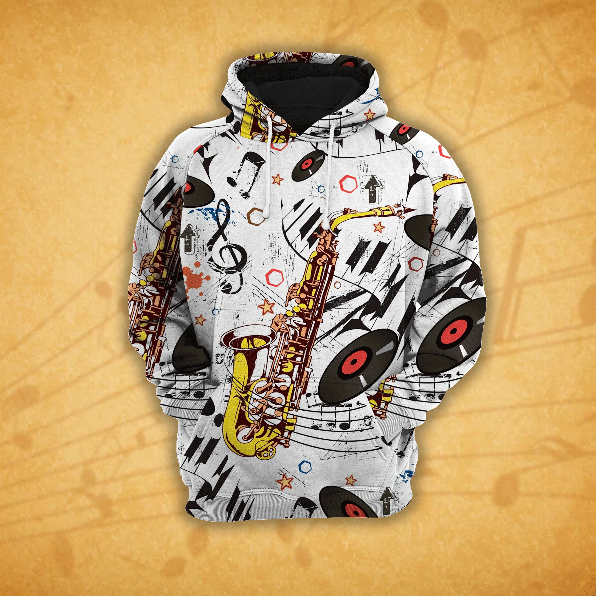 Jazz Saxophone Music Pullover Premium Hoodie, Perfect Outfit For Men And Women On Christmas New Year Autumn Winter