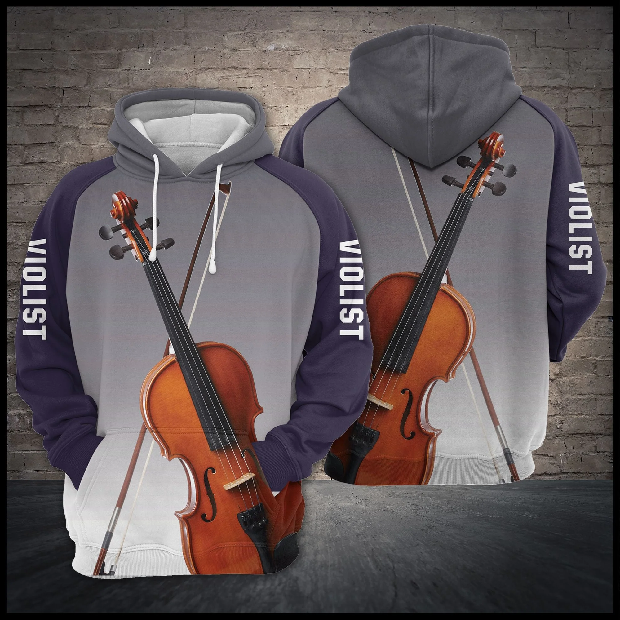 Just For Violist Pullover Premium Hoodie, Perfect Outfit For Men And Women On Christmas New Year Autumn Winter - Image 3