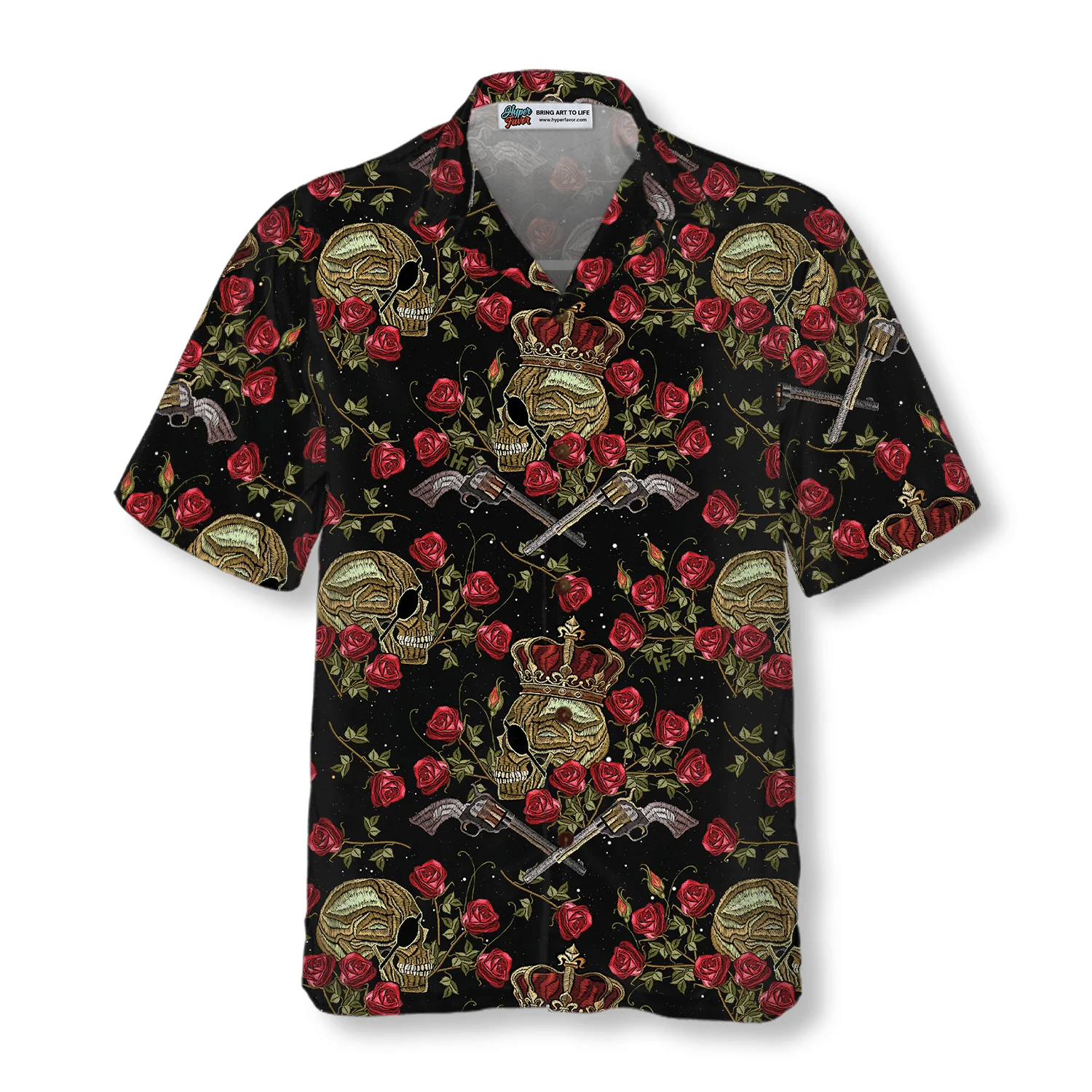 Skull King Of Pirates In Crown Aloha Hawaiian Shirt For Summer, Colorful Shirt For Men Women, Perfect Gift For Friend, Team, Family - Image 2