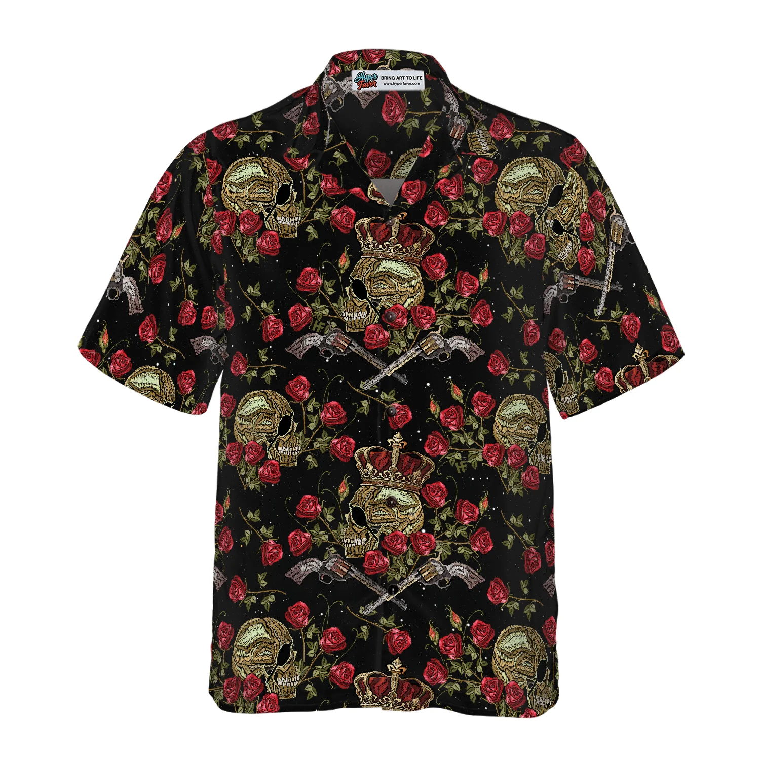 Skull King Of Pirates In Crown Aloha Hawaiian Shirt For Summer, Colorful Shirt For Men Women, Perfect Gift For Friend, Team, Family - Image 3