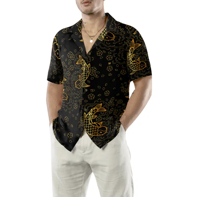 Koi Fish Hawaiian Shirt, Koi Fish Seamless Pattern Aloha Shirt For Men - Perfect Gift For Men, Husband, Boyfriend, Friend, Family - Image 5