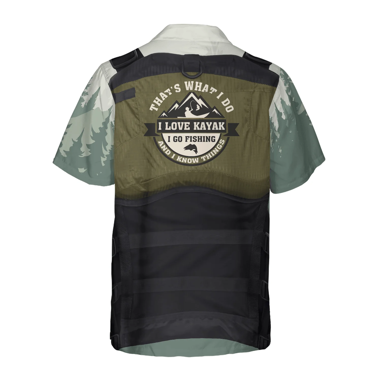 Life Vest Kayak & Fishing Custom Hawaiian Shirt, Personalized Colorful Summer Aloha Shirt For Men Women, Gift For Friend, Team, Kayak Fishing Lovers - Image 2