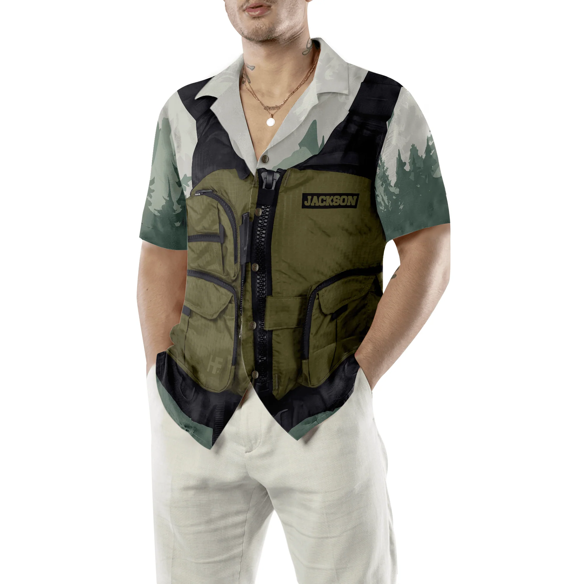 Life Vest Kayak & Fishing Custom Hawaiian Shirt, Personalized Colorful Summer Aloha Shirt For Men Women, Gift For Friend, Team, Kayak Fishing Lovers - Image 5