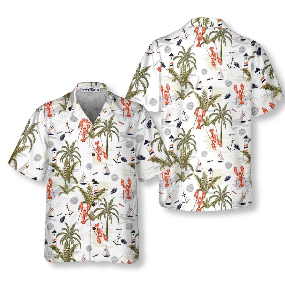 Lobster Aloha Hawaiian Shirt For Summer, Summer Island Of Lobster, Tropical Lobster Hawaiian Shirt For Men Women Adults, Gift For Friend, Family