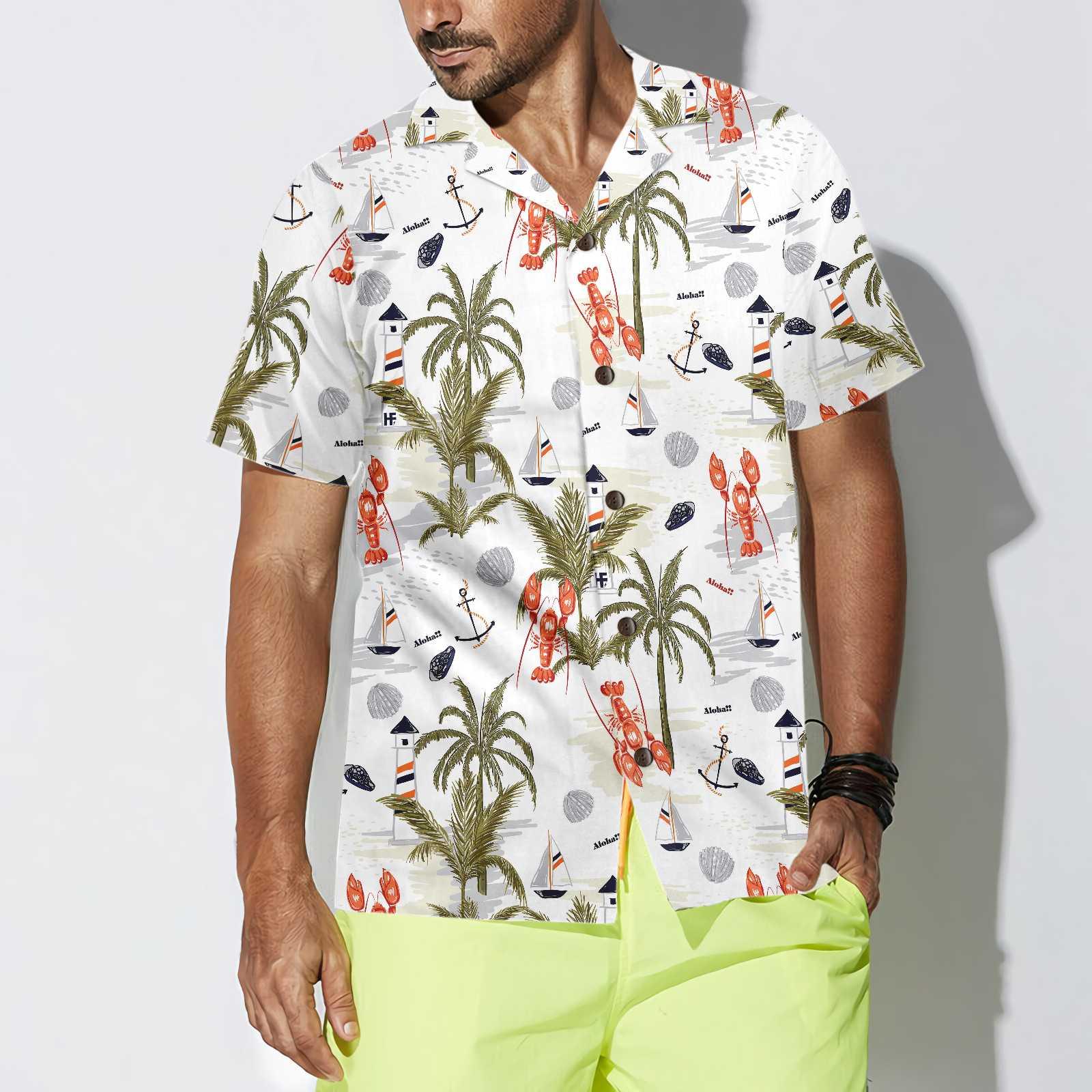 Lobster Aloha Hawaiian Shirt For Summer, Summer Island Of Lobster, Tropical Lobster Hawaiian Shirt For Men Women Adults, Gift For Friend, Family - Image 4