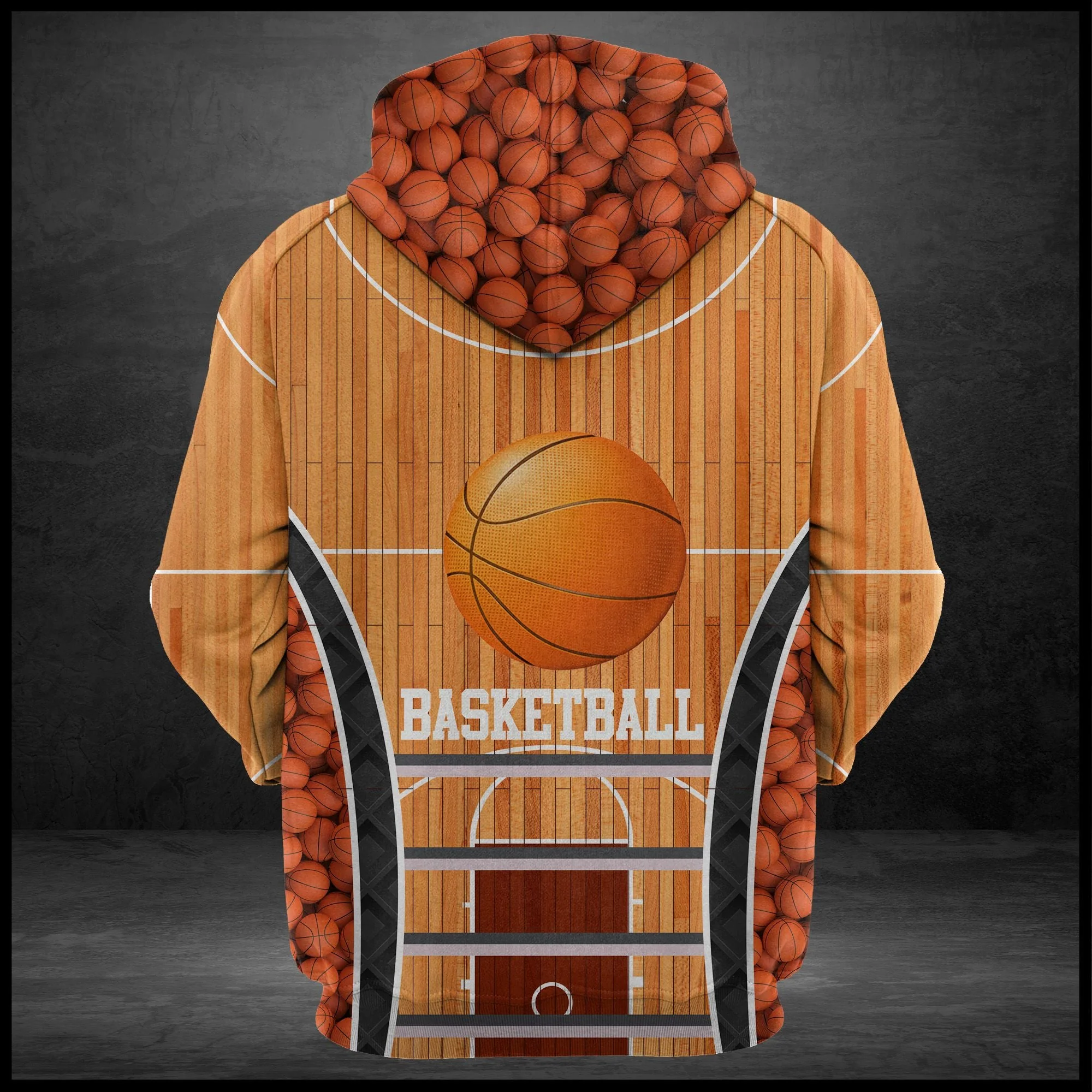 Love Basketball Pullover Premium Hoodie, Perfect Outfit For Men And Women On Christmas New Year Autumn Winter - Image 3