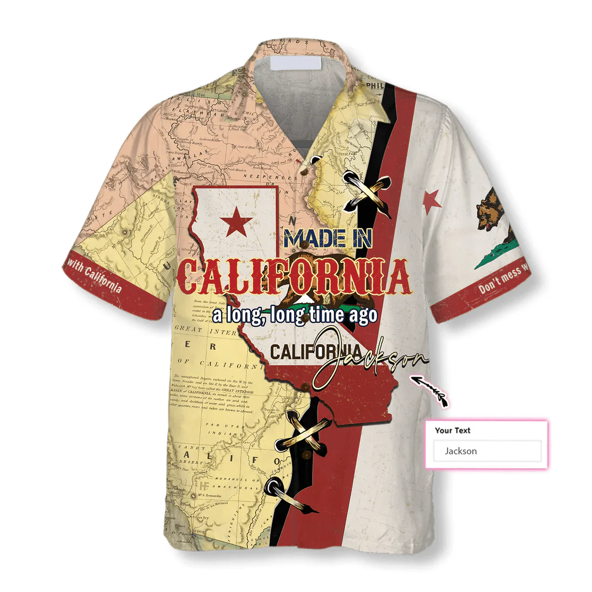 Made in California Custom Hawaiian Shirt - Made in California a long, long time ago Personalized Hawaiian Shirt - Perfect Gift For Husband, Boyfriend, Friend, Family - Image 3