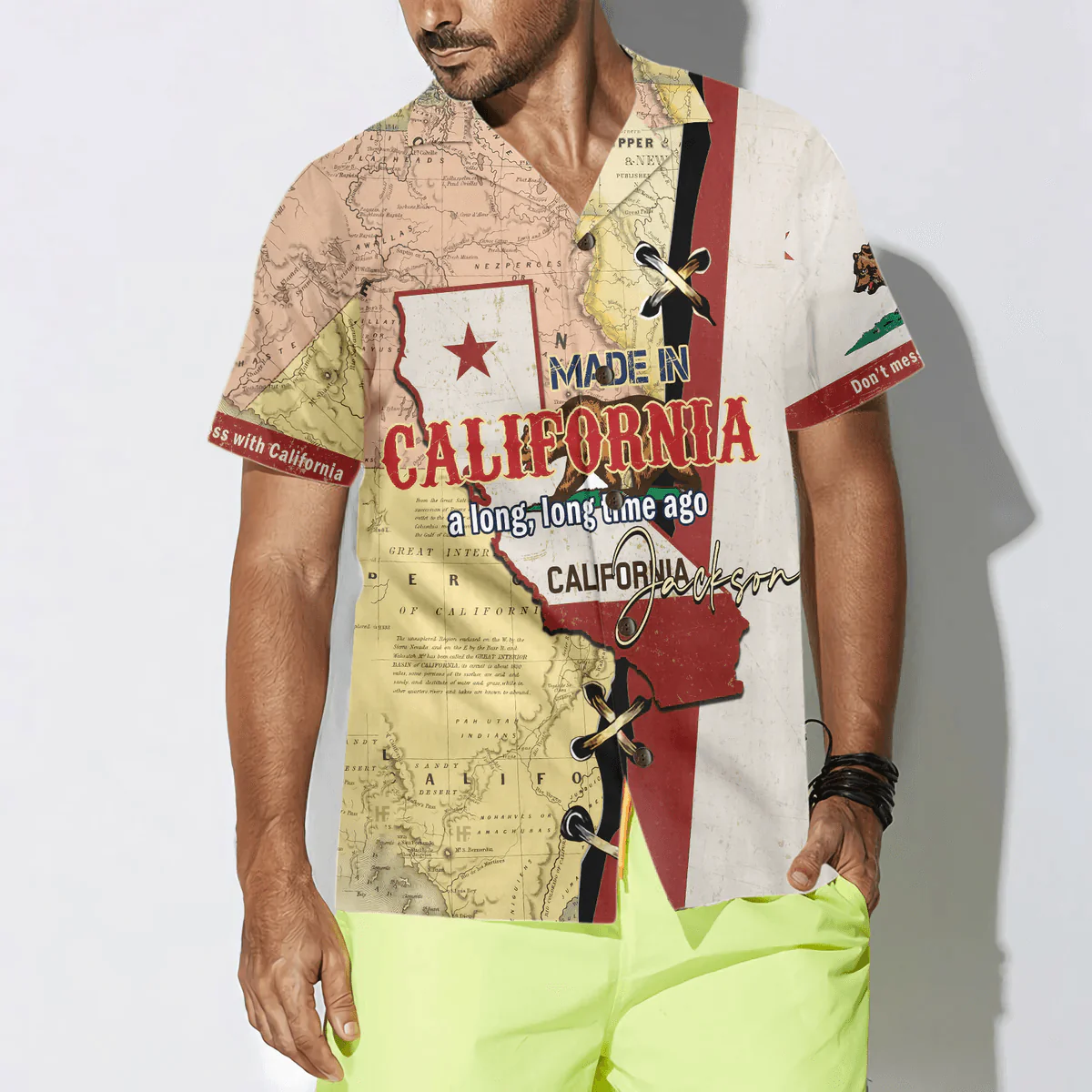 Made in California Custom Hawaiian Shirt - Made in California a long, long time ago Personalized Hawaiian Shirt - Perfect Gift For Husband, Boyfriend, Friend, Family - Image 4