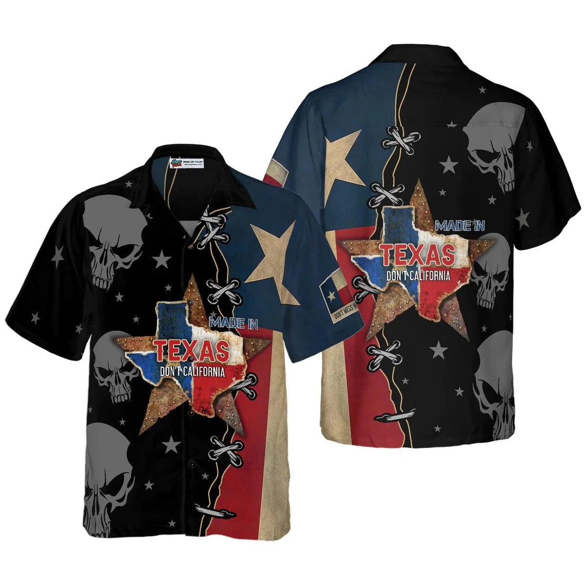 Made In Texas Don't California Hawaiian Shirt, My Texas Hawaiian Shirt, Proud Texas Summer Aloha Shirt- Perfect Gift For Men, Women, Friend, Family