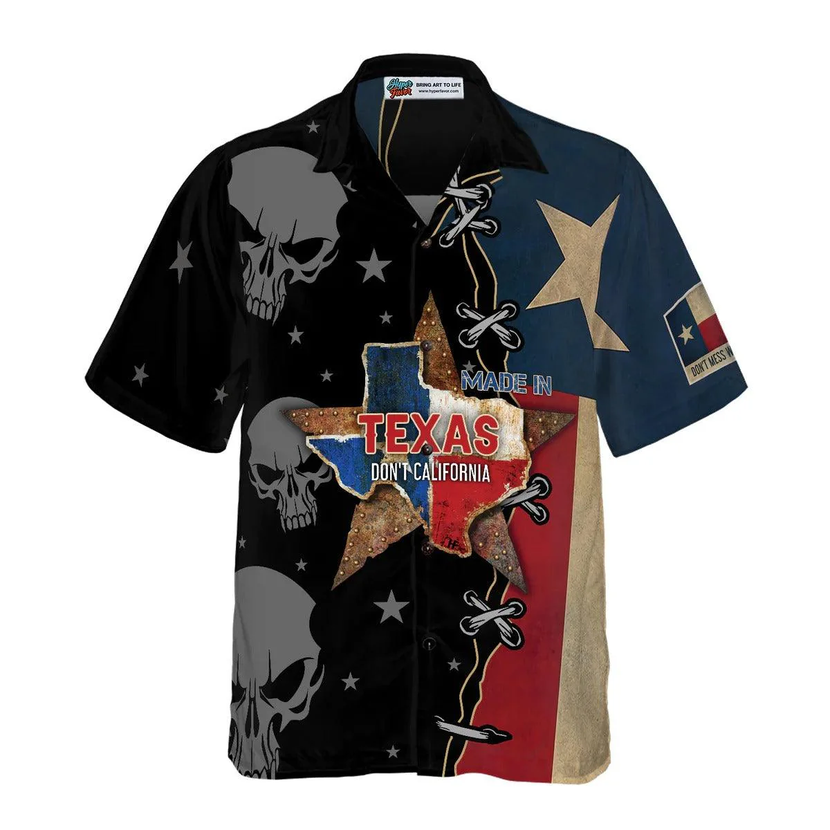 Made In Texas Don't California Hawaiian Shirt, My Texas Hawaiian Shirt, Proud Texas Summer Aloha Shirt- Perfect Gift For Men, Women, Friend, Family - Image 2