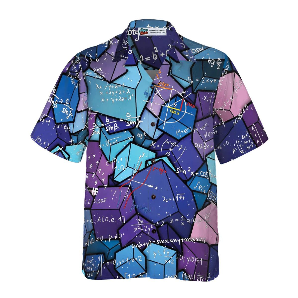 Math Aloha Hawaiian Shirt, Math Digital Pattern Hawaiian Shirt, Math Hawaiian Shirt For Summer - Perfect Gift For Men, Women, Math Lover, Friend - Image 2