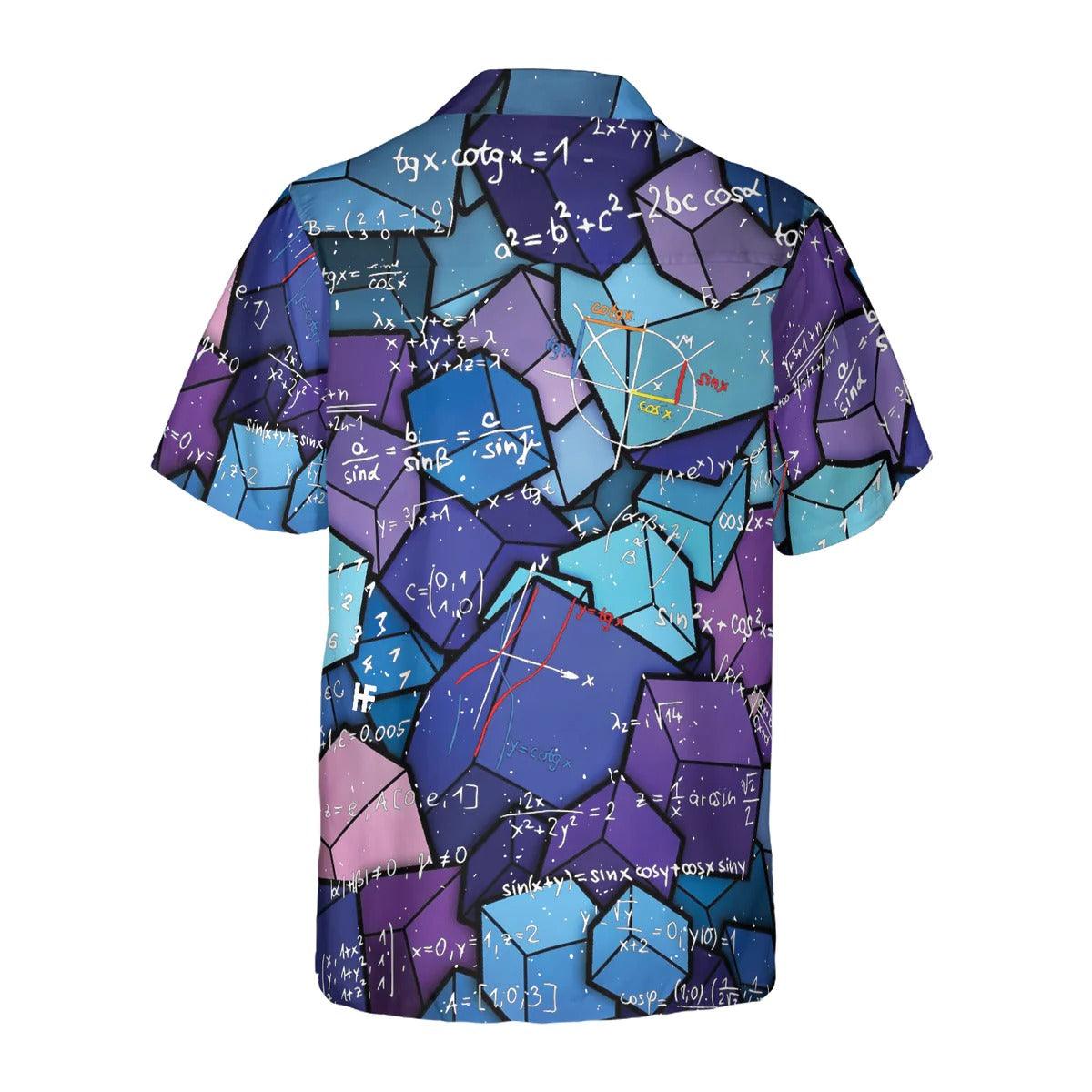 Math Aloha Hawaiian Shirt, Math Digital Pattern Hawaiian Shirt, Math Hawaiian Shirt For Summer - Perfect Gift For Men, Women, Math Lover, Friend - Image 3