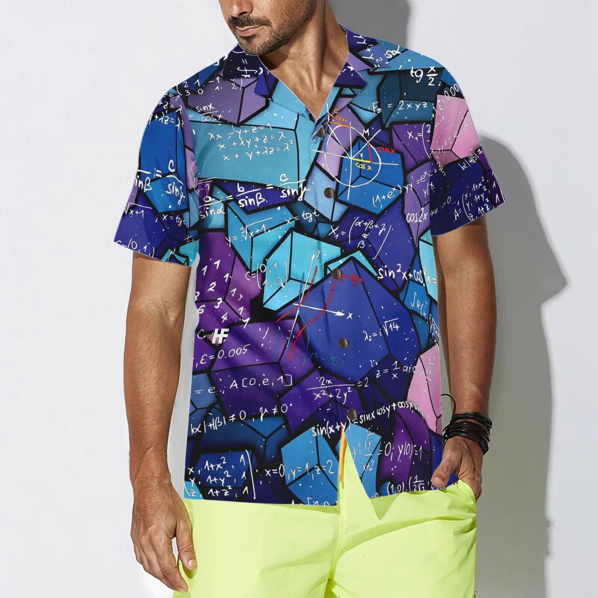 Math Aloha Hawaiian Shirt, Math Digital Pattern Hawaiian Shirt, Math Hawaiian Shirt For Summer - Perfect Gift For Men, Women, Math Lover, Friend - Image 4